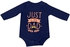 GAP Baby's Original Collection Bodysuit"Just Like Dad" Graphic Long Sleeve Romper, Jumpsuit, Onesie, Size: 18-24Months, Cotton Material - Dark Blue