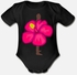 Pink Flower Organic Short Sleeve Baby Bodysuit_2