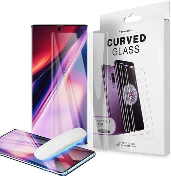 9H Screen Protector for Samsung Galaxy S20 Ultra with Nano Lquid UV Full Glue Tempered Glass - Clear