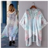 Eissely Women Print Chiffon Loose Shawl Kimono Cardigan Top Cover Up Shirt Blouse