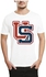Ibrand S150 Unisex Printed T-Shirt - White, Medium