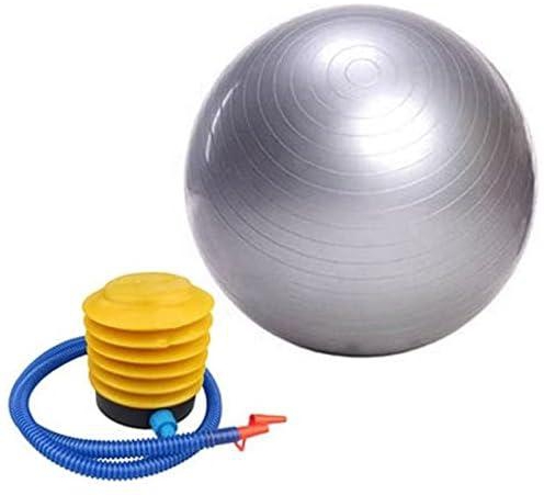 65cm Exercise Fitness Aerobic Ball For GYM Yoga Pilates Pregnancy Birthing Swiss Silver09884731_ with two years guarantee of satisfaction and quality