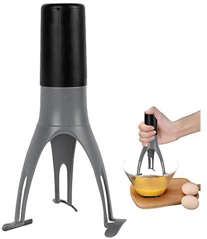 Automatic Pan Stirrer, Triangle Egg Beaters, 3 Speed Adjustable Electric Auto Whisk, Portable Stick Mixer, Kitchen Cooking Sauce Mixer for Soup, Smoothie, Puree, Baby Food, Dishwasher Safe (Black)