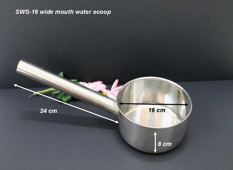 E8market 1Pcs S/Steel Thickened Wide-Mouth Water Scoop Soup Ladle Best Quality.Ship Within 6 Hours.
