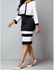 New European and American Large Dress 2023 New Product Selection Fashion Round Neck, High Waist, Slim Fit, Commuter Professional Wrap Hip Skirt Two Piece Set for Women