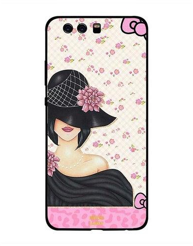 Protective Case Cover For Huawei P10 Plus Black Hat Girl