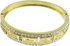 VP Jewels Women's 18K Gold Plated Greek Design Bangle, 13mm (wide) x 7inch (long)