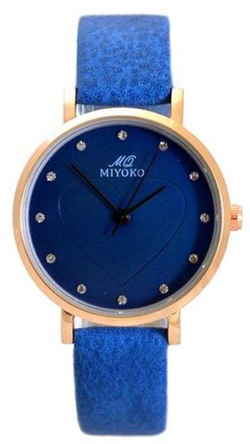 Miyoko MQ-650BL Leather Watch -Blue