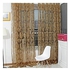 Magideal Retro Flocked Floral Voile Window Curtain Panel Sheer Tulle Drapes Coffee