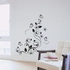 Black Flowers Vine And Beautiful Butterfly Wall Stickergirls S