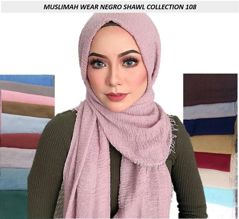 JYS Fashion Negro Shawl Hijab Scarf