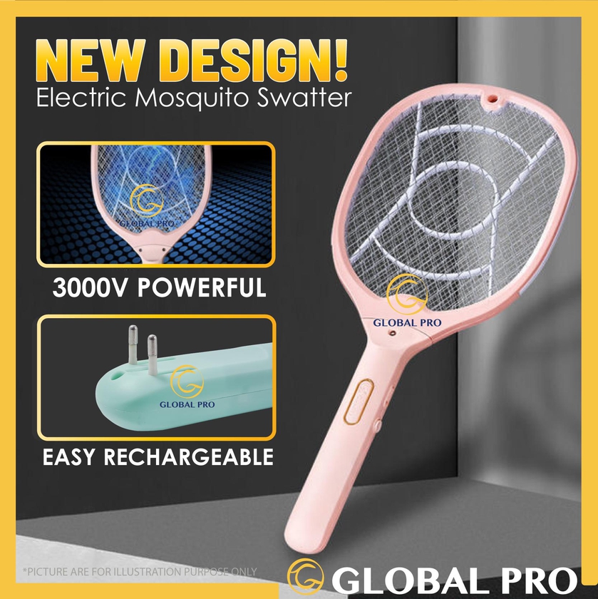 NEW DESIGN 3000V Electric Mosquito Racket Insect Killer Insect Trap LY-211