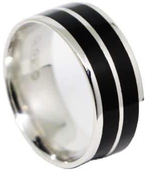 Black - Silver- Ring -925