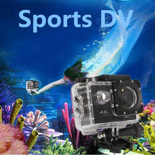Generic Waterproof 2.0'' SJ8000 4K Ultra HD 170o WiFi Sports DV Action Camera Camcorder Black