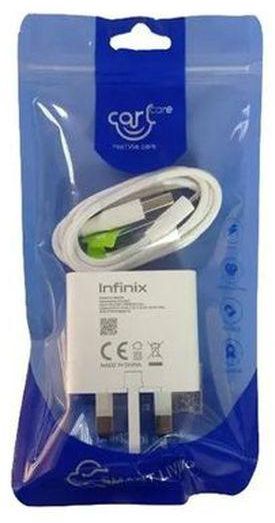 Infinix Hot 10s 18W SUPER FAST Type -C CHARGER -White