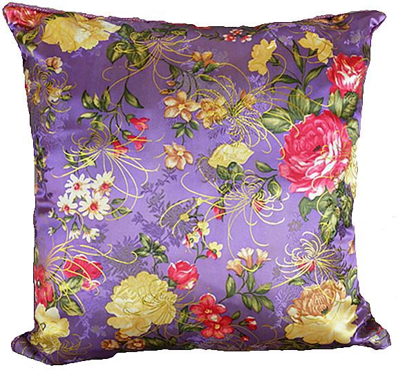 Mayleehome Maylee Pillow Case with Pillow  (CNY-Purple)