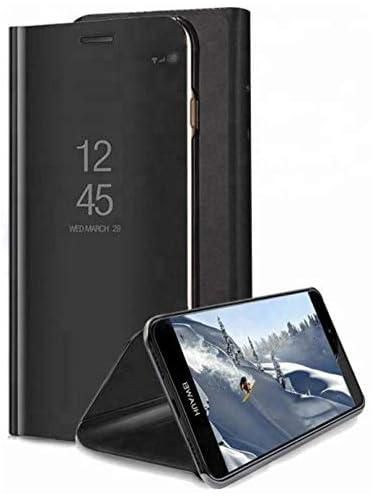 Clear View Standing Mirror without Sensor Not Smart for Xiaomi Redmi Note 9 - Black