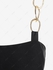 Plus Size Mesh Overlay Chain Flutter Sleeves Skew Neck Tee - M | Us 10