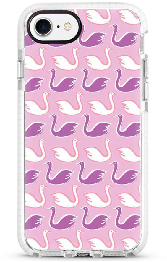 Protective Case Cover For Apple iPhone 8 Swan Story Full Print