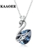 NEW 100% S925  New necklace for women with all-match clavicle chain High-end crystal Crown Swan high-end gift
