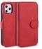 DG.MING Retro Oil Side Horizontal Flip Case With Holder & Card Slots & Wallet For IPhone 11 Pro(Red)