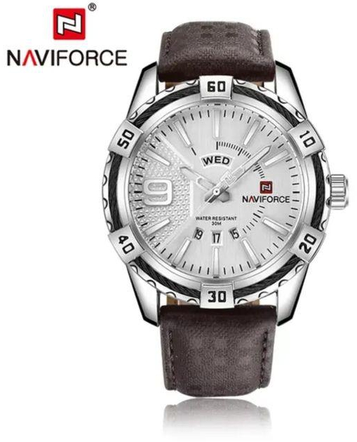 Naviforce 9117 Men Watch – Silver
