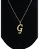 Letter G Pendant, Earrings And Necklace