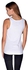 Creo Stay Wild Barcode Printed Tank Top for Women - M, White