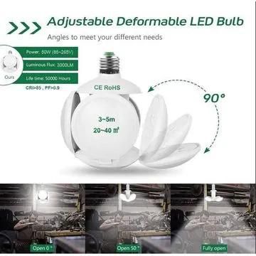 Generic Foldable UFO LED Bulb - Super Bright - UFO Football Lamp White
