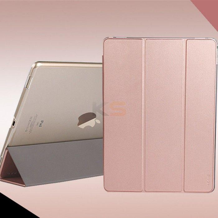 USAMS Uview Series Luxury Ultra Slim PU Leather Protective Cover Shell with Stand Wakeup Function For iPad Pro 12.9''-Rose Gold