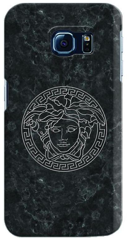 Stylizedd Samsung Galaxy S6 Edge Premium Slim Snap case cover Matte Finish - Face of marble (Black)