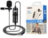 Boya By-m1 Lavalier Microphone With Windshield For Smartphones And Cameras - Black