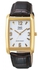 Q&Q Men's VG30J104Y Brown Leather White Dial Quartz Watch