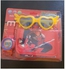 Fashion Kids Kit Digital Quartz Plastic Watch With LCD Display, Wallet And Sunglasses