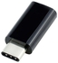 محوّل من منفذ Micro USB إلى منفذ Type C أسود