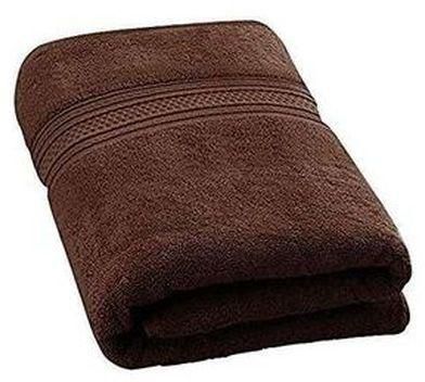 Thick Large Bath Towel - Brown