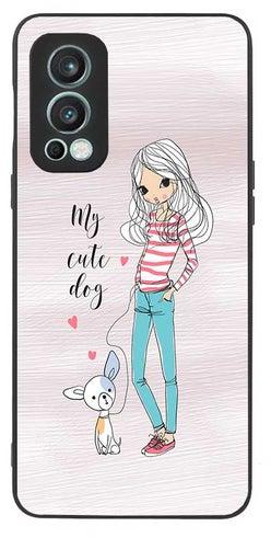 TPU Protection and Hybrid Rigid Clear Back Cover Case My Cute Dog for OnePlus Nord 2 5G