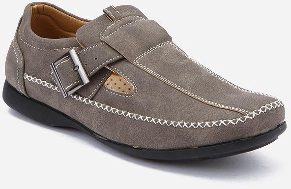 Andora Side Buckle Casual Shoes - Grey
