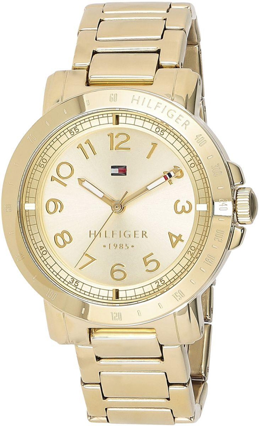 Tommy Hilfiger Liv Women's Gold Dial Stainless Steel Band Watch - 1781395
