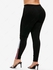 Plus Size Colorblock Skinny Leggings - L | Us 12