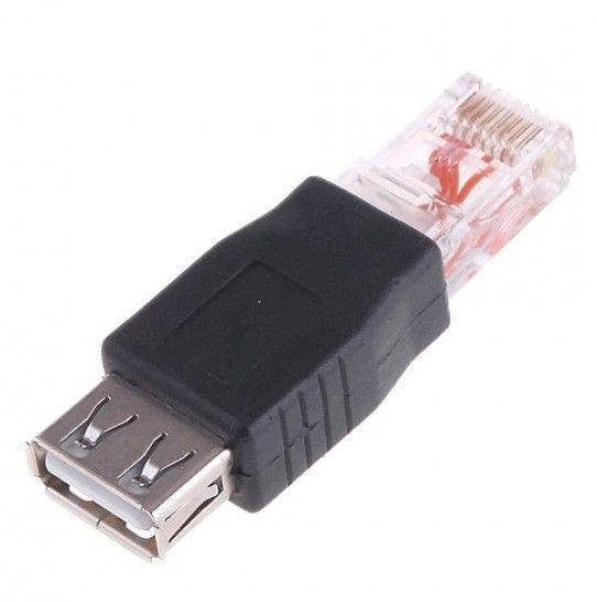 USB Female to Male Ethernet RJ45 Connector Adaptor [C241 ]