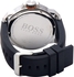 Hugo Boss Men's Black Dial Silicone Band Watch - 1513345