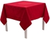 Lace & Embroidery Yarn Dyed Fabric Weaving With Different Color Tones Square Tablecloth. Easy Care Polycotton. 150x150cm (Red)