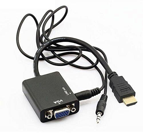 Vakind Male To VGA With Audio HD Video Cable Converter Adapter 1080P - Intl