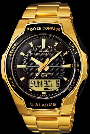 Casio Prayer Compass, Prayer times and alarms Watch- CPW-500HG-1AV