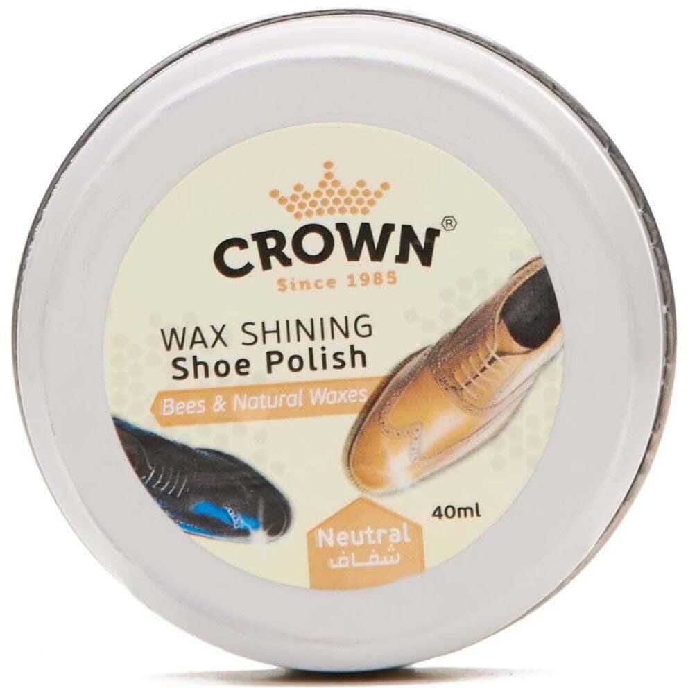 Get Crown Shoe Polish Wax, Bees & Natural Waxes, 40 ml - Multicolor with best offers | Raneen.com