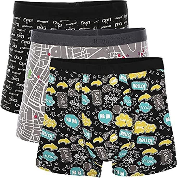 Dice Pack Of 3 Printed Cotton Boxer Underwear For Men price from jumia in  Egypt - Yaoota!