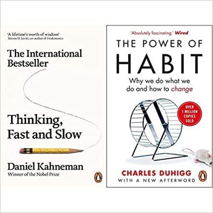 Thinking Fast And Slow + The Power Of Habit(Set Of 2 Books)