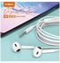 EP52 High quality android long wired earphone 3.5mm plug mobile phone wired earphones