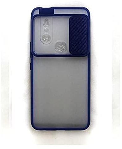 Full Range back Case With Camera flip Cover for For infinix S5 Pro X660- Clear Navy